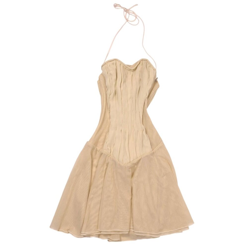 Cherie Miranda Corset Dress in Gold